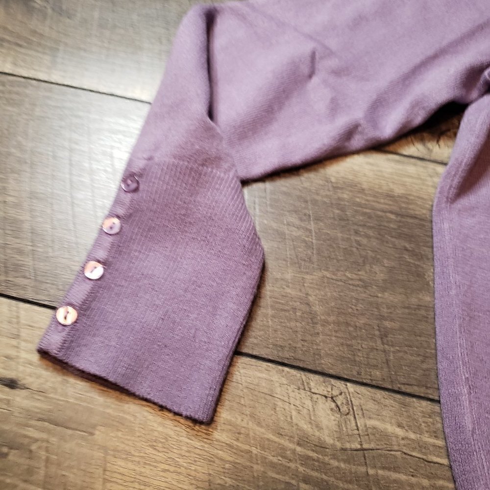JM Collection Lilac Turtle Neck Sweater - Picture 6 of 9